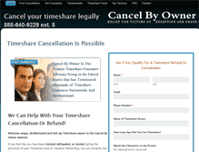 Tablet Screenshot of cancelbyowner.org
